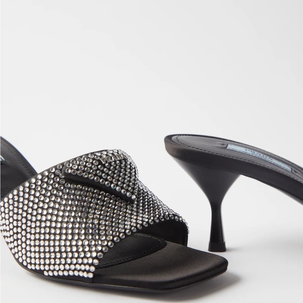 New Prada Crystal embellished mule 37 $1,695 - Picture 3 of 15